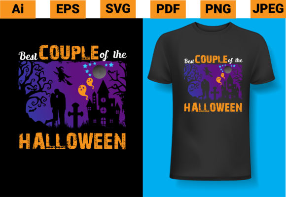 Best Couple Halloween Graphics and Print Templates