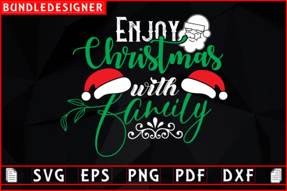 Enjoy Christmas-Christmas Shirt Design Graphics and Print Templates