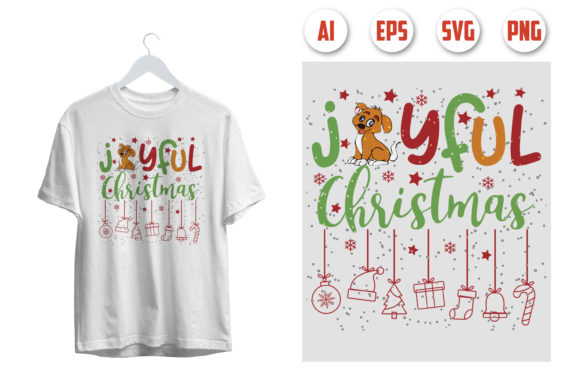 Joyful Christmas Graphics for Print Templates