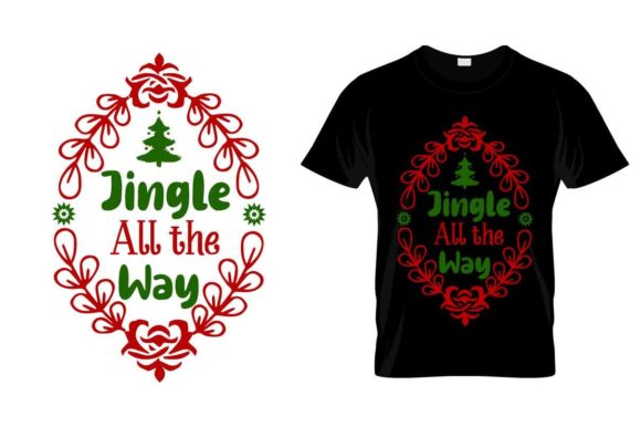 Printable Christmas T Shirt Design Graphics for Print Templates