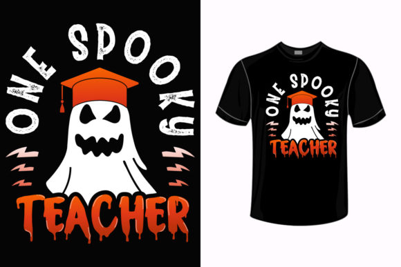 Spooky Teacher Graphics for Print Templates Review