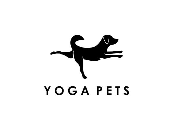 Yoga Pet Dog Logo: Graphics for Crafters & Small Biz